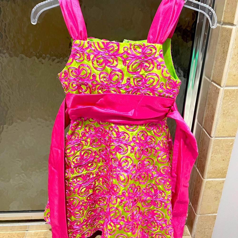 Fun vibrant young girls dress
